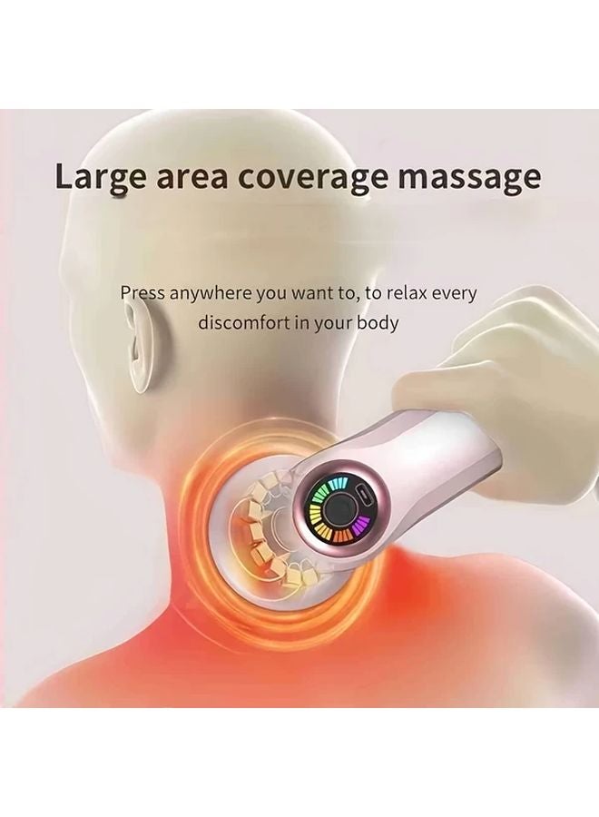 Black Body Massager for Hip Abdomen Waist and Limbs with 5 Attachments 1200mAh Battery - Image 5